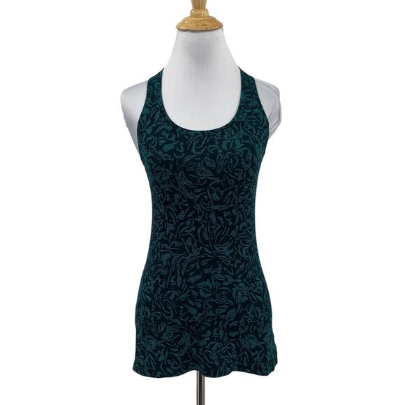 Lululemon Tank Top Womens 4 Multi Cool Racerback 4 Way Stretch Fitted Wicking - Picture 1 of 11
